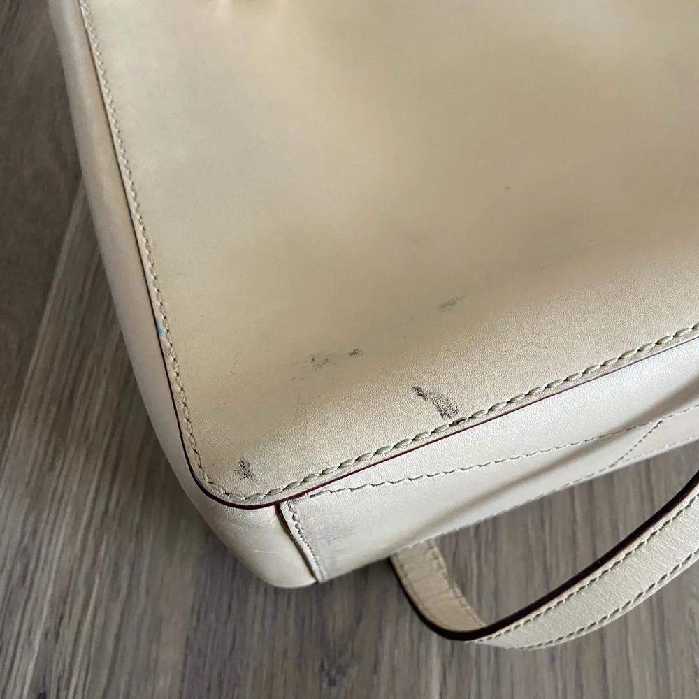 Kate Spade Cream Leather Tote